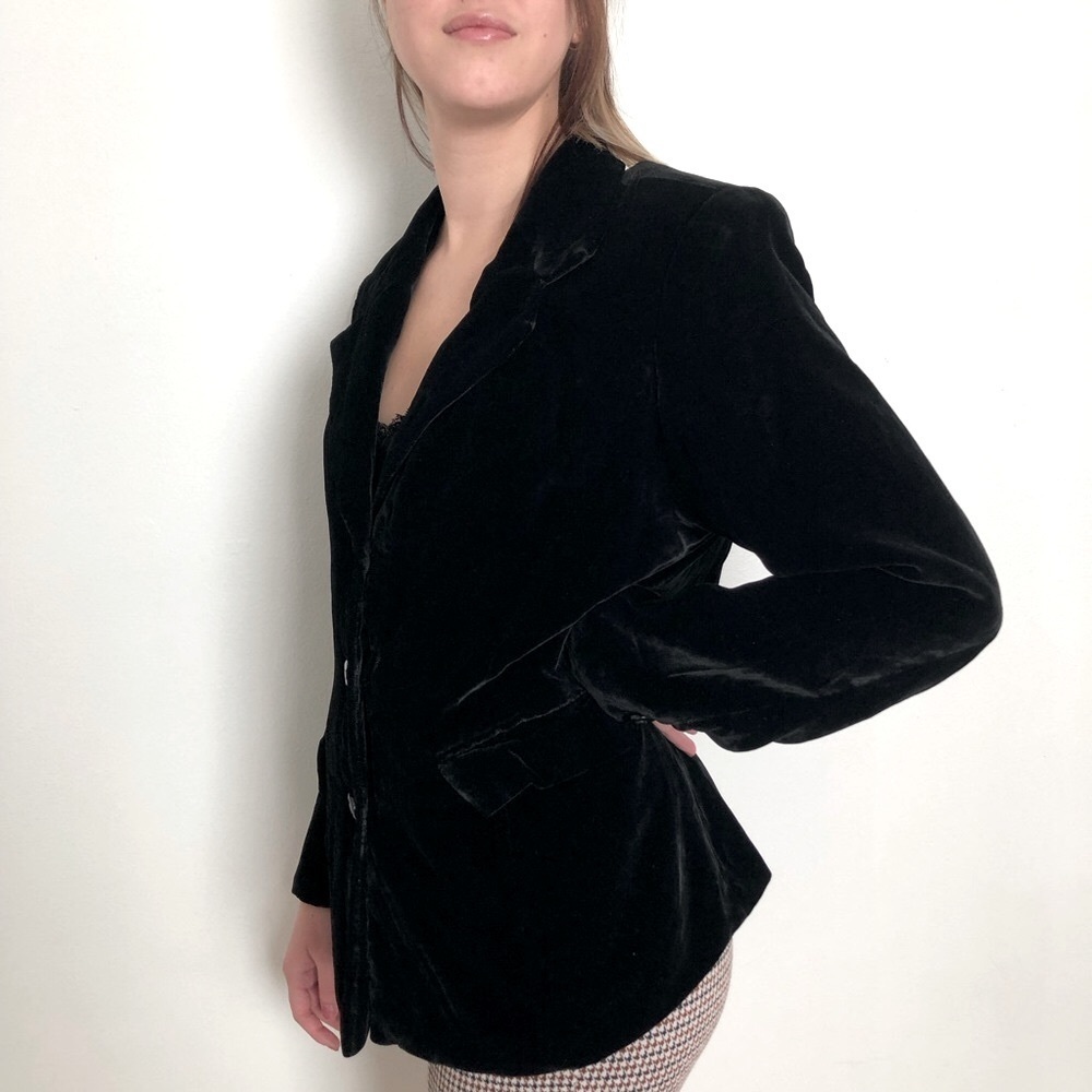 Vintage Silk Velvet Blazer, Alfred Dunhill